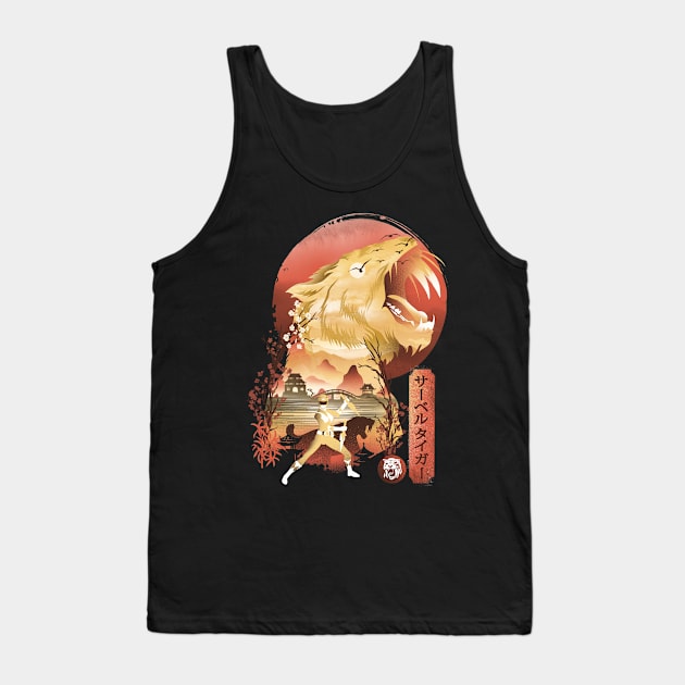 Yellow Ranger Ukiyo e Tank Top by DANDINGEROZZ